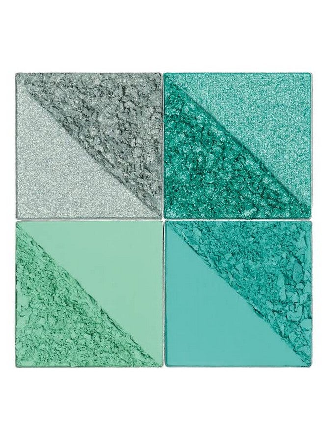 Rebel Quad Mint Eyeshadow Palette Professional Eye Makeup Pigmented Eyeshadow Palette Makeup Palette For Eye Color & Shine Pressed Eyeshadow Cosmetics Shades Of 4