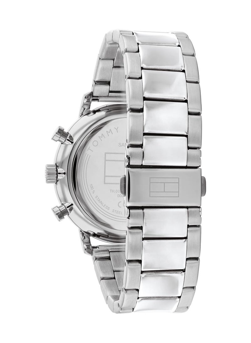 Men's Analog Round Shape Stainless Steel Wrist Watch 1710569 - 44 Mm