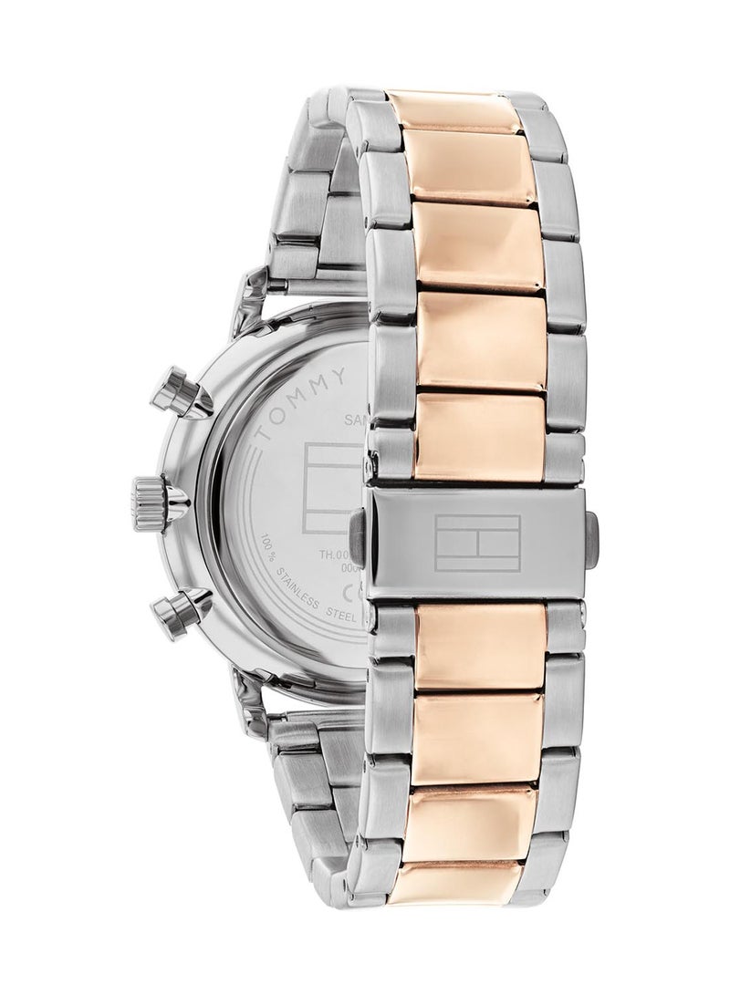 Men's Analog Round Shape Stainless Steel Wrist Watch 1710570 - 44 Mm