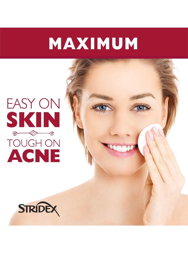 55 Pads Medicated Acne Pads (Maximum Strength)  Acne Treatment For Face,Reduces The Number Of Acne Pimples And Blackheads And Allows Skin To Heal