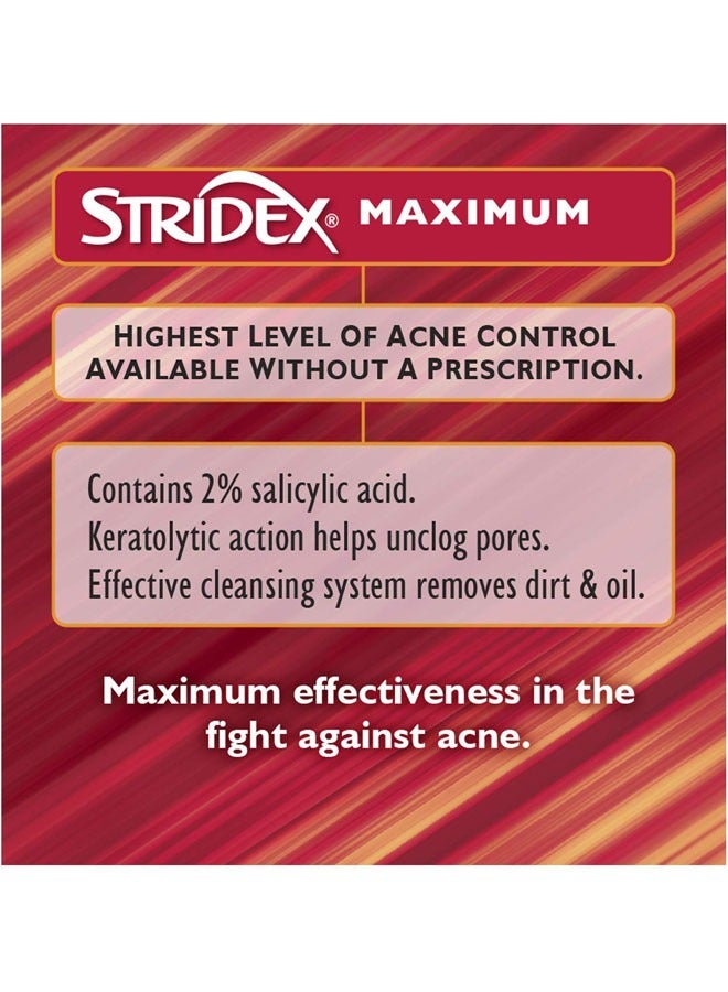 55 Pads Medicated Acne Pads (Maximum Strength)  Acne Treatment For Face,Reduces The Number Of Acne Pimples And Blackheads And Allows Skin To Heal