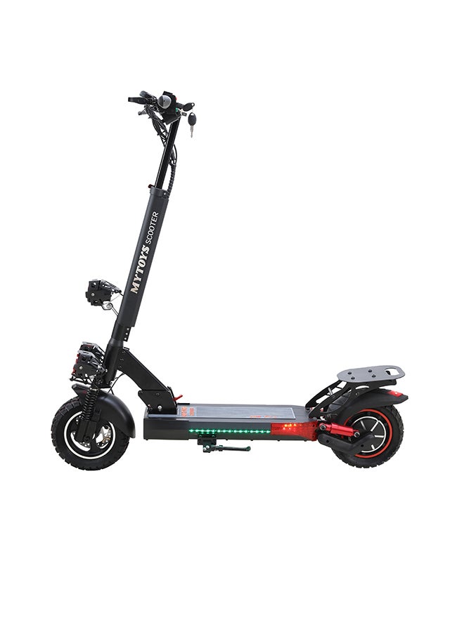 Power Full Motor 750W Electric Scooter 2023 Upgraded Version 55KM/Hr Speed App Controlled 48V 15AH Off-Road Tires , Removeable Comfortable Seat, Super Bright LED 3 Front Lights Black