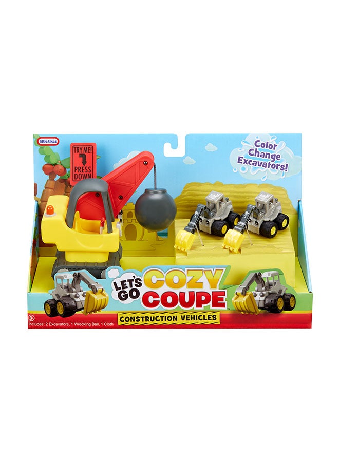 Let’s Go Cozy Coupe™ 3pk Construction Vehicles