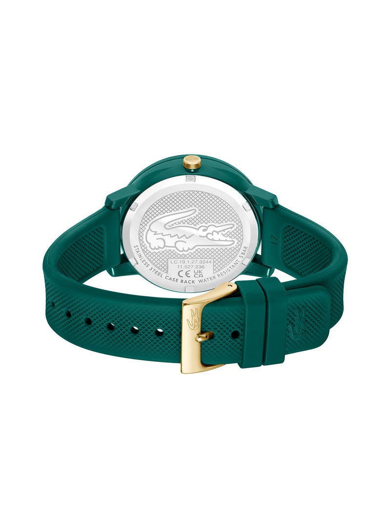 Women's Analog Round Shape Silicone Wrist Watch 2001329 - 38 Mm