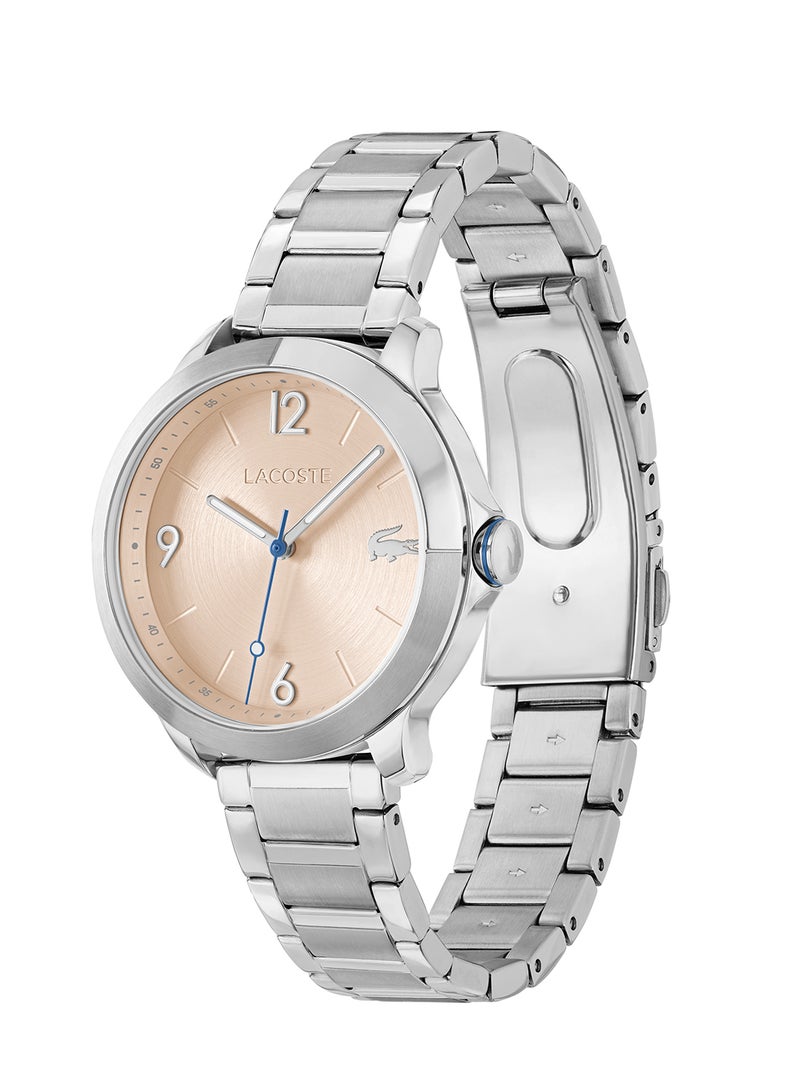 Women's Analog Round Shape Stainless Steel Wrist Watch 2001333 - 36 Mm
