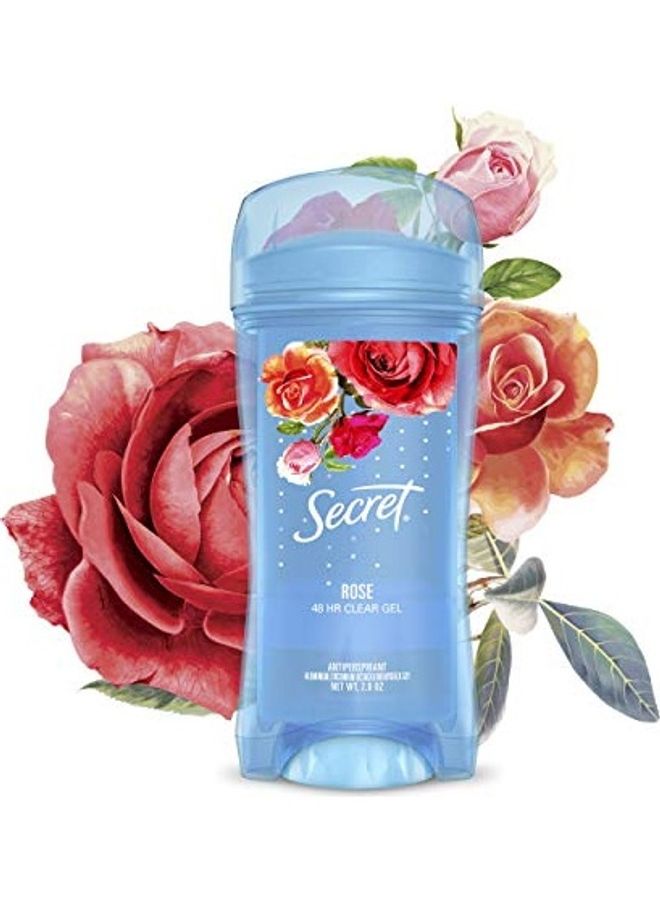 Clear Gel Antiperspirant and Deodorant, Rose Scent Multicolour