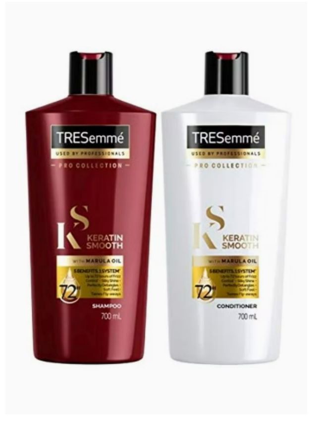 Pro Collection Keratin Smooth Shampoo And Conditioner Set 700ml