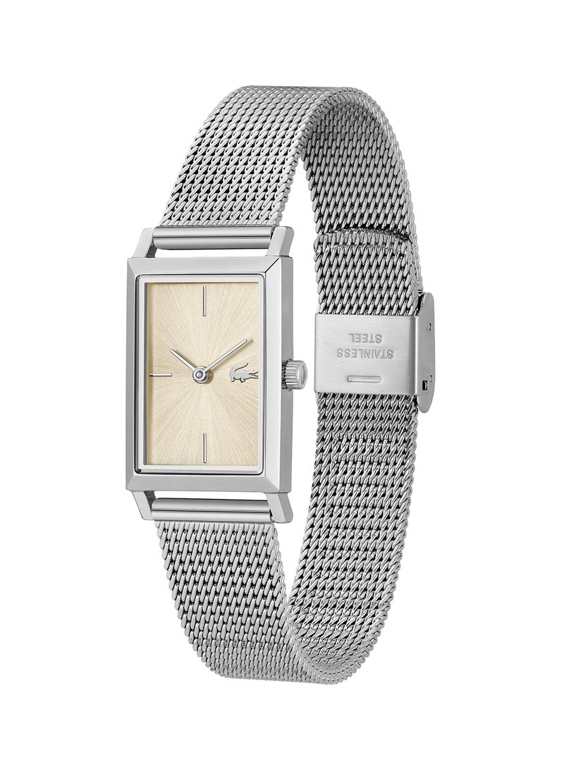Women's Analog Rectangle Shape Stainless Steel Wrist Watch 2001346 - 20.7 Mm