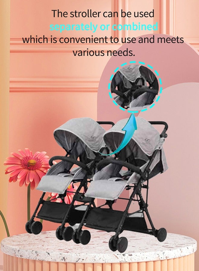 Comfortable Breathable Shockproof Twin Strollers