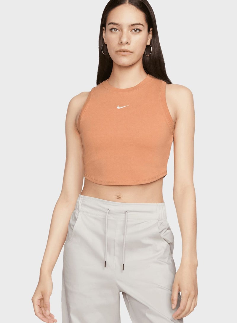 Essentials Rib Crop Tank