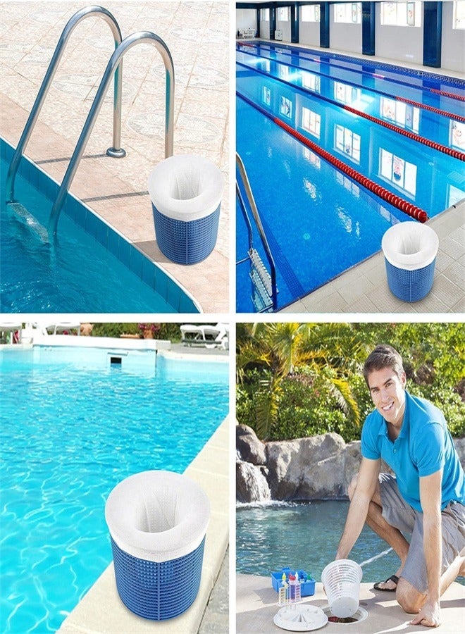 10 Pack Pool Skimmer Socks Fine Mesh Leaves Pollen Catcher Debris Pre-Filter Sock Swimming Pool Basket Net Filter Protector Strainer for Inground Above Ground Pool