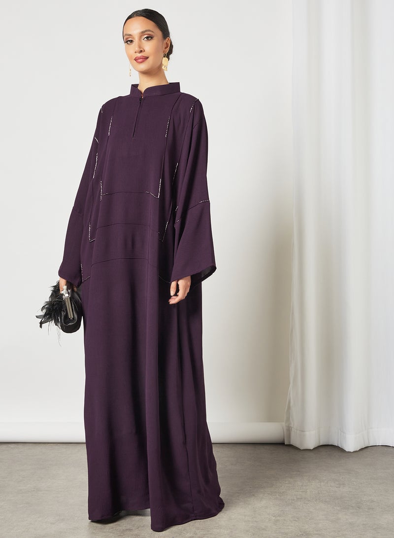 Casual Stylish Abaya Purple