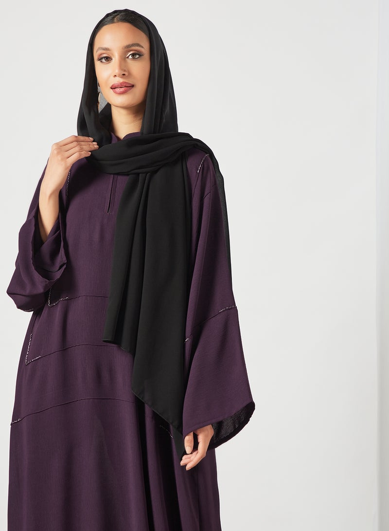 Casual Stylish Abaya Purple