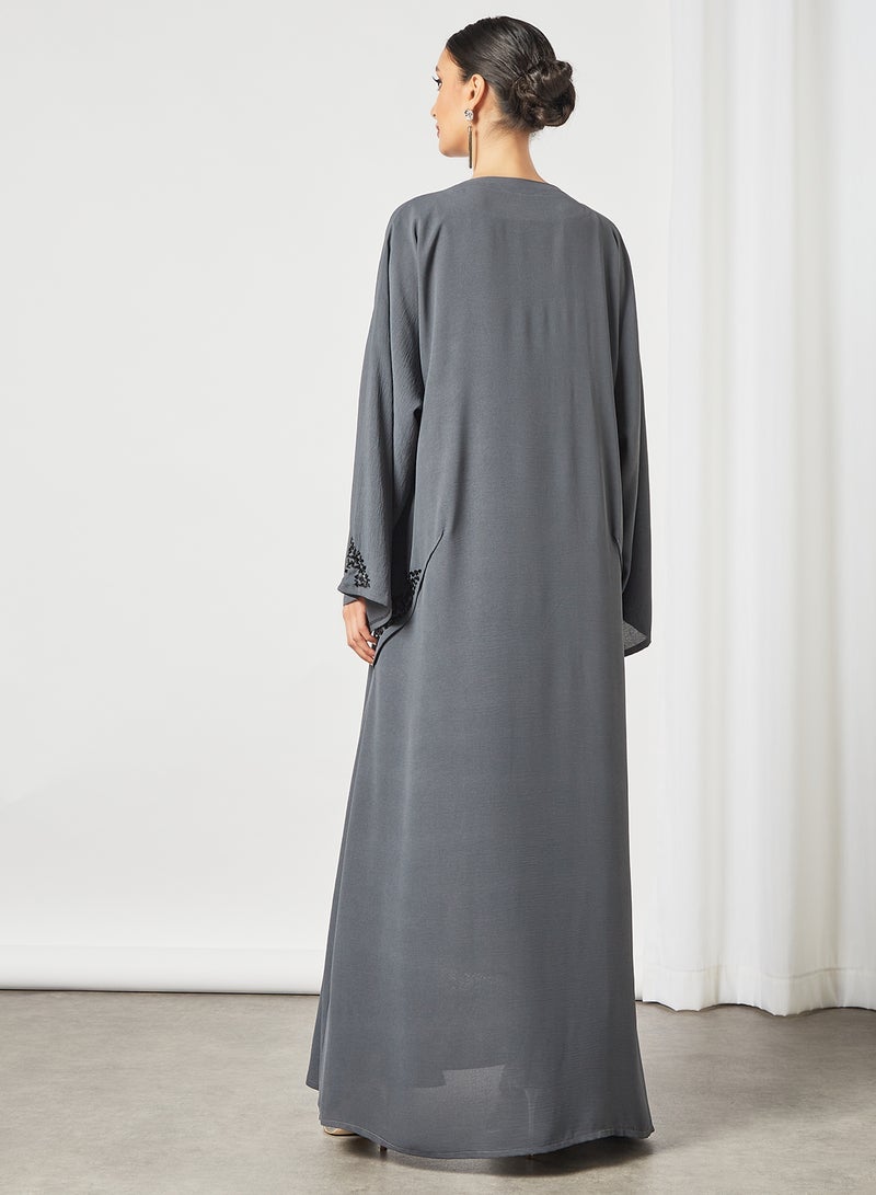 Casual Stylish Abaya Grey