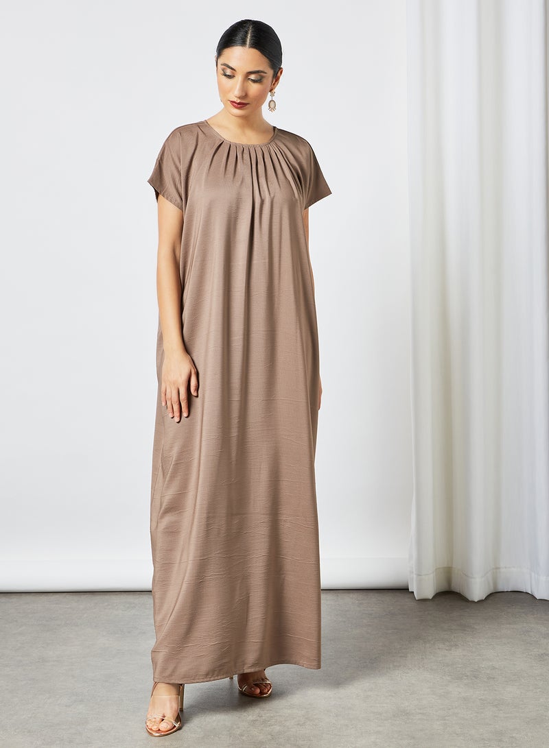 Comfortable Modest Abaya Beige