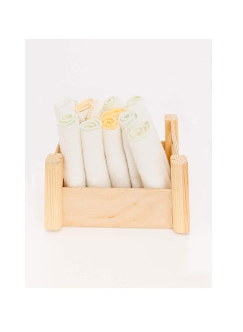 Under the Nile Organic Cotton Sherpa Wash Cloths Set of 12 wash cloth