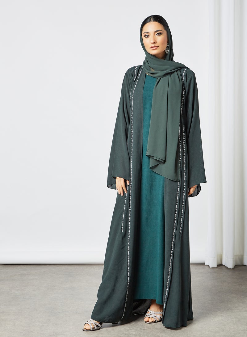 Comfortable Modest Abaya Green
