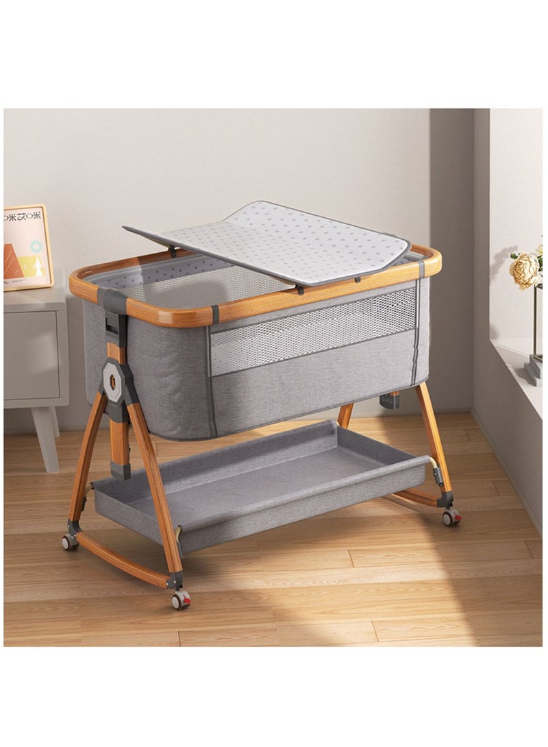 Baby Bedside Crib, Baby Bassinet Bedside Sleeper,Easy to Assemble Bassinets for Baby/Infants