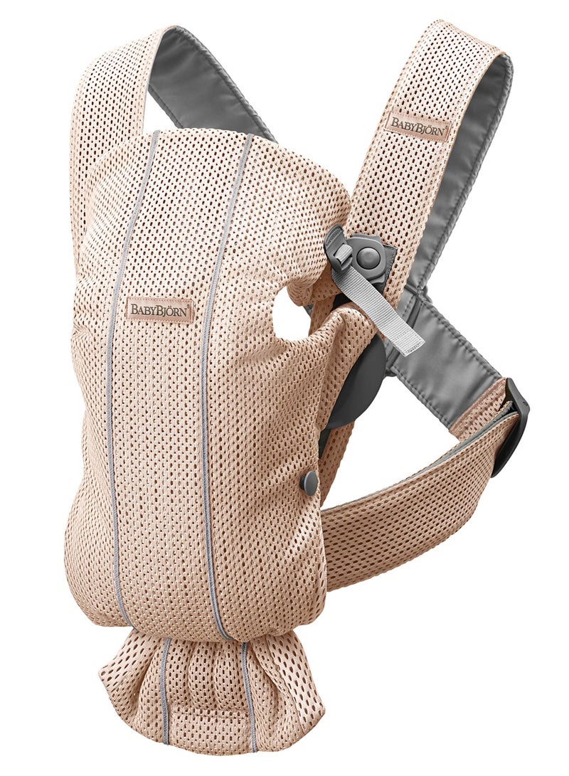 Baby Carrier Mini 3D Mesh Pearly Pink And Grey