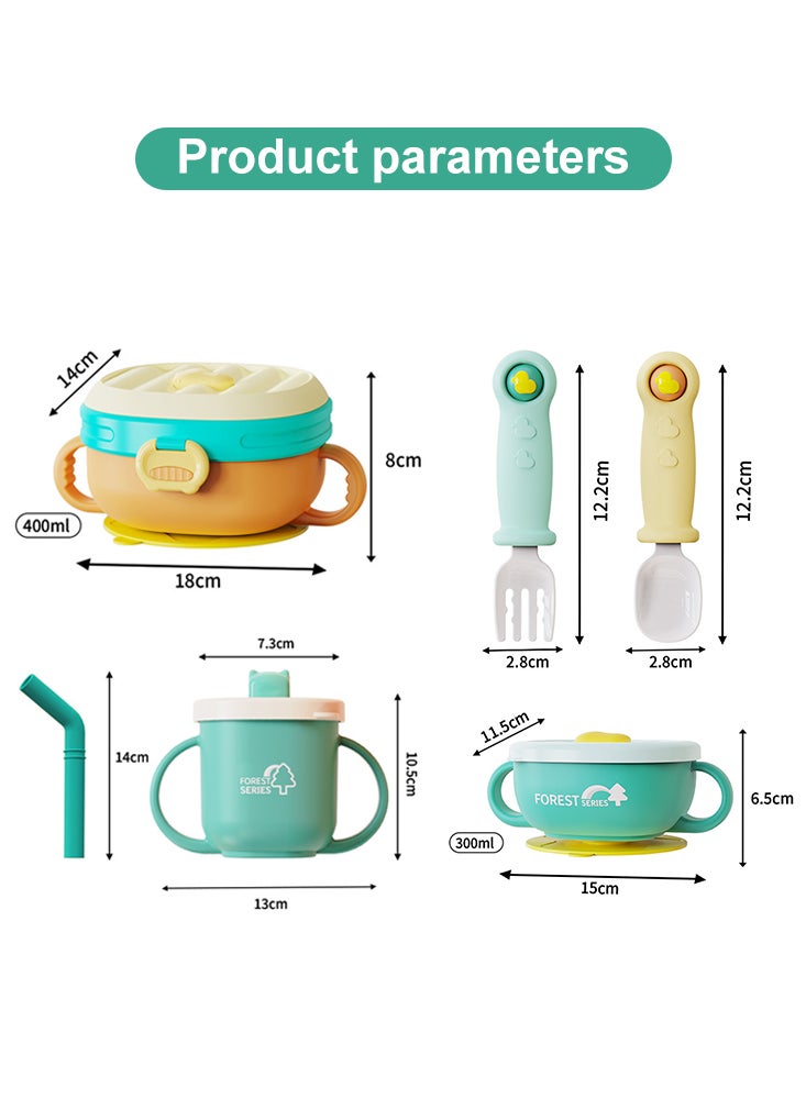 5pcs Baby Feeding Complete Set BPA-Free for Toddlers, Babies, and Kids