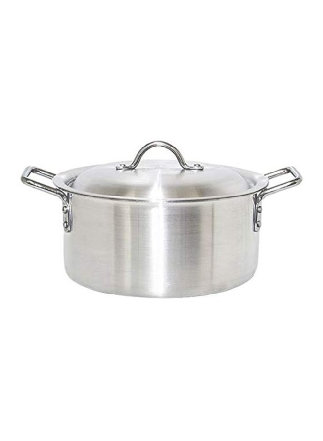 10-Piece Aluminium Cookware Set Silver 28cm