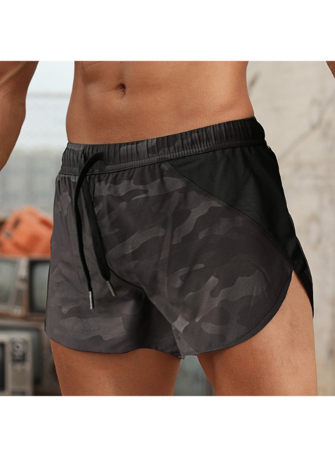 Quick Drying Workout Fitness Shorts Grey