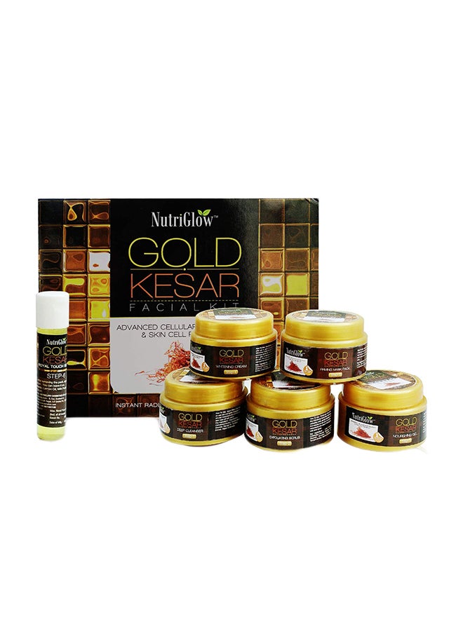 Gold Keshar Instant Radian Shine And Youthful Glow Facial Kit