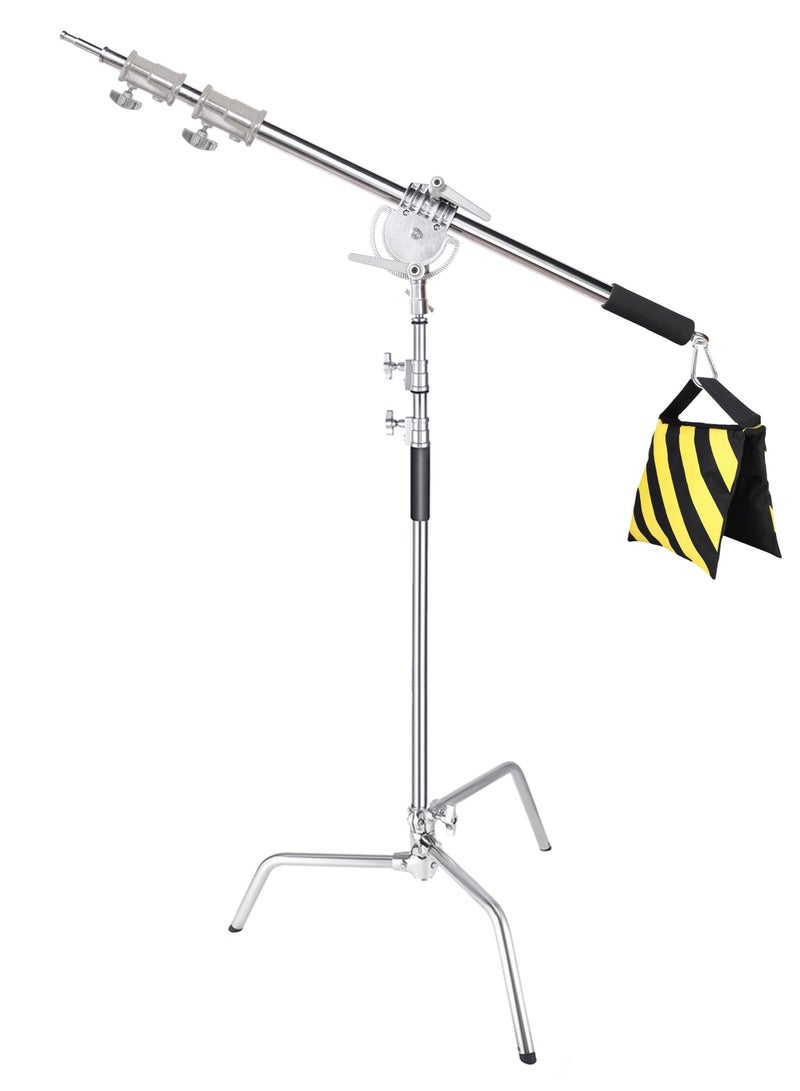 HeavyDuty CStand 1-Pack for Video Lightning Photograpy Equipment with BOOM ARM