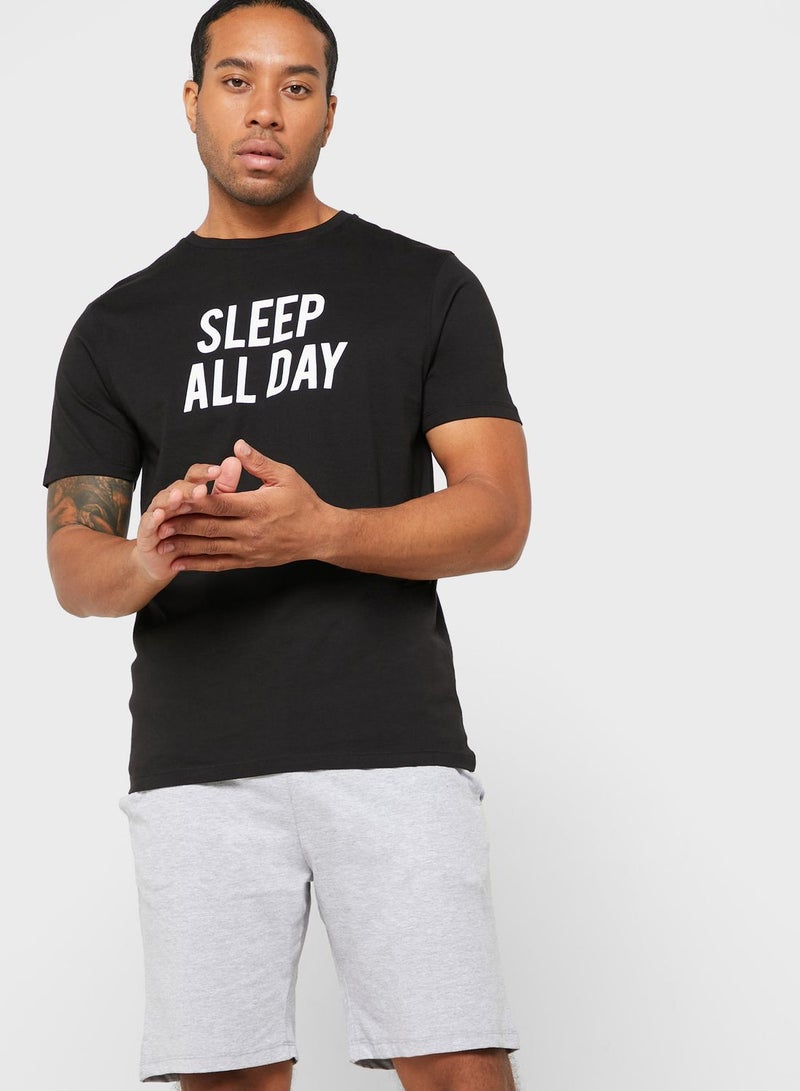 Sleep All Day Shorts Pyjama Set