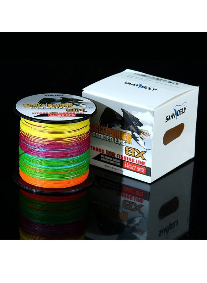 457M Suoer Strong Braided Fishing Line Super Saltwater 8 Strands 500YDS 50 LB Abrasion Resistant No Stretch