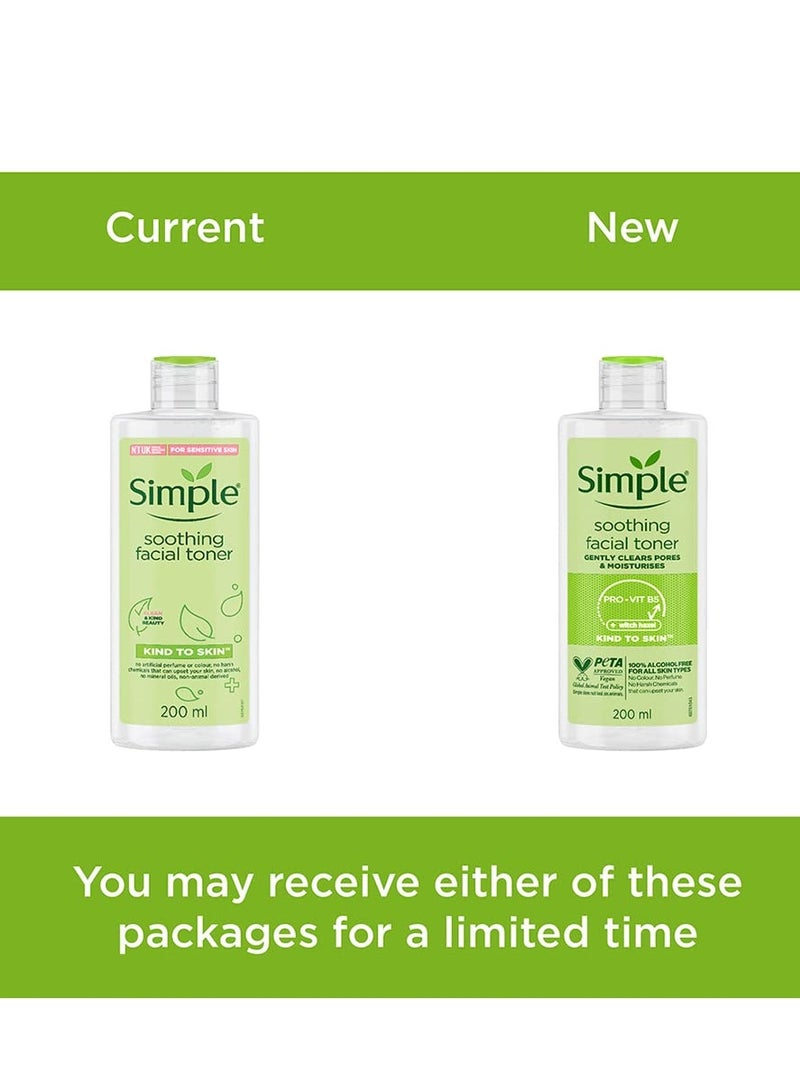Simple Kind To Skin Soothing Facial Toner 200Ml