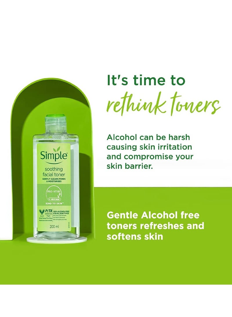 Simple Kind To Skin Soothing Facial Toner 200Ml