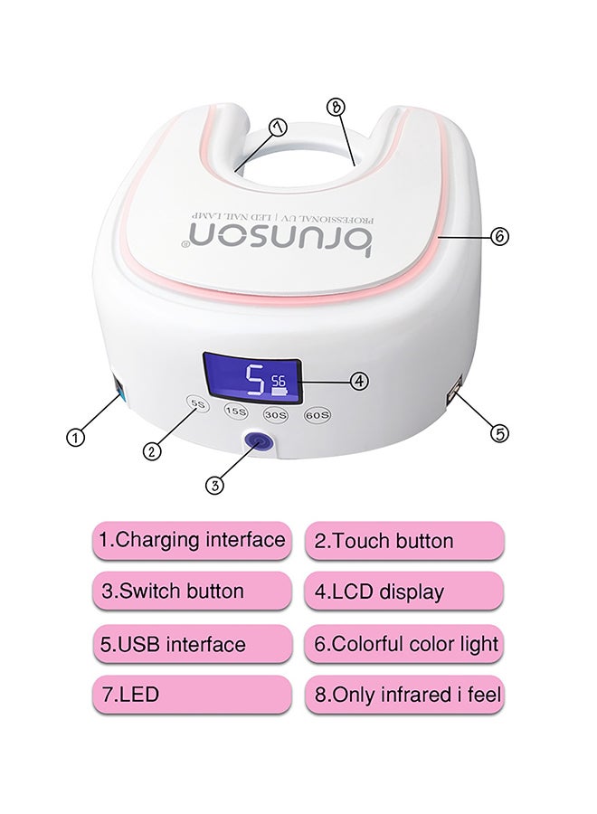 UV Nail Curing Lamp, 48W Star Pro Dual  UV Nail Lamp for Fingernail Toenail Gel Nails Polish  UV LED Nail Dryer LCD Display UV Light for Nail for Curing Gel Polish and Polygel Nails, Manicure Nail Art