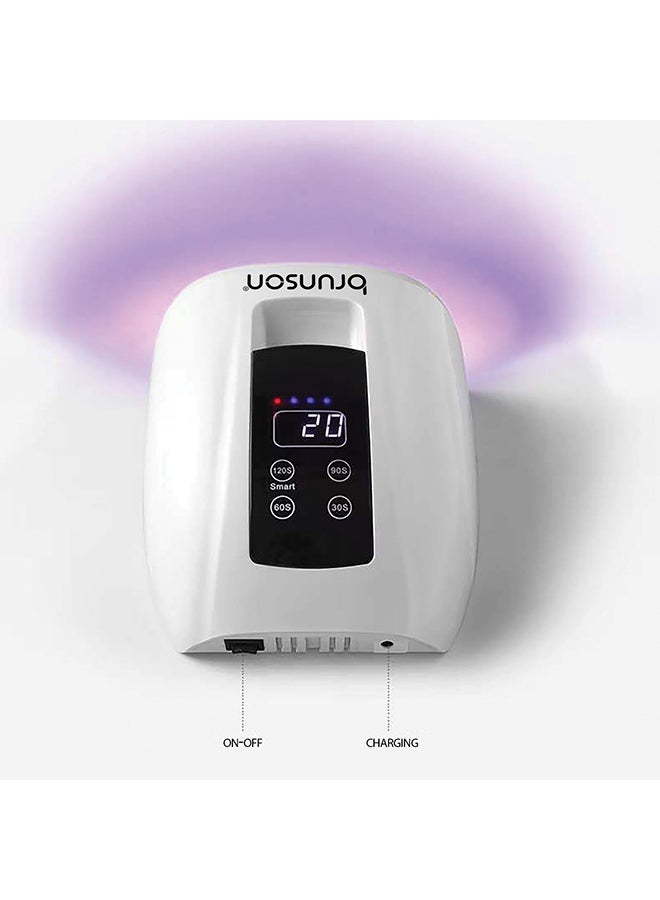 UV LED Nail Lamp, 90W Portable UV Nail Lamp for Fingernail Toenail Gel Nails Polish  UV LED Nail Dryer LCD Display UV Light for Nail for Curing Gel Polish and Polygel Nails, Manicure Nail Art Design