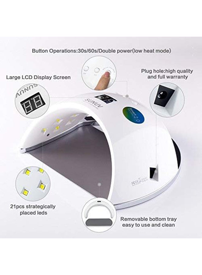 Sun 6 48W Nail Dryer Led Nail Lamp 21 Leds Uv Lamp For Curing All Gel Nail Polish Manicure Pedicure Salon Tool Lamp