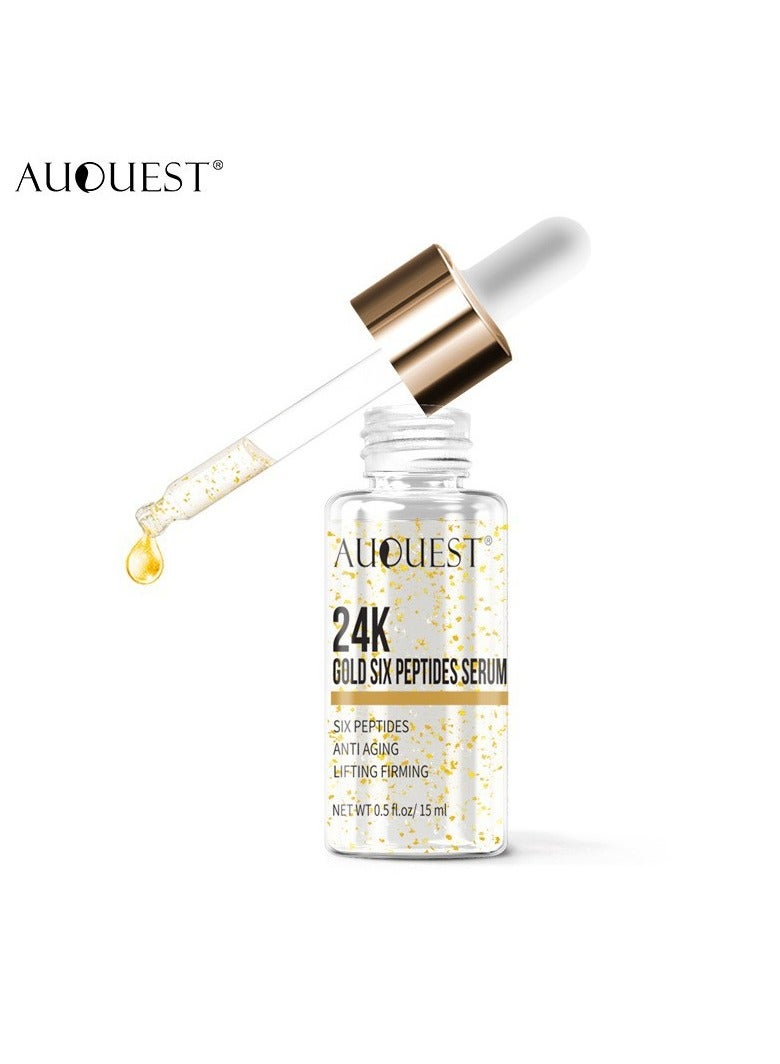 AUQUEST 24K gold six win peptide original solution hydrating, moisturizing and repairing ampoule essence