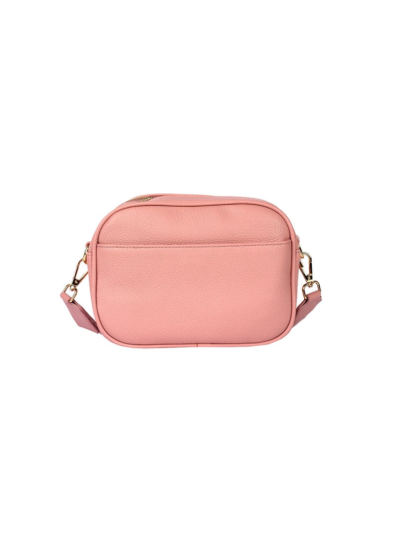 Rue Ladies Leather Women's Shoulder Crossbody Bag with Woven Strap