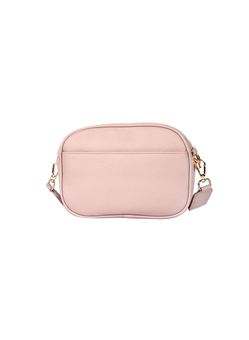 Rue Ladies Leather Women's Shoulder Crossbody Bag with Woven Strap