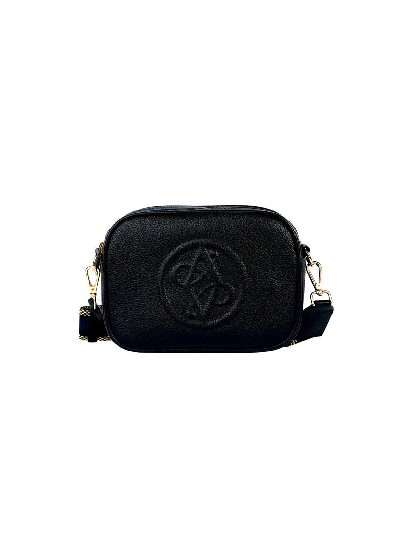 Rue Ladies Leather Women's Shoulder Crossbody Bag with Woven Strap