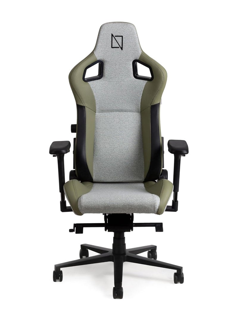 Navodesk APEX AIR Ergonomic Gaming Chair with Magnetic Memory Foam Headrest And Lumbar Support SPEARMINT FUSION WEAVE