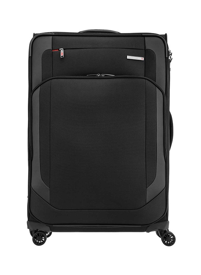 Hexel Softside Large Check in Luggage Trolley Black