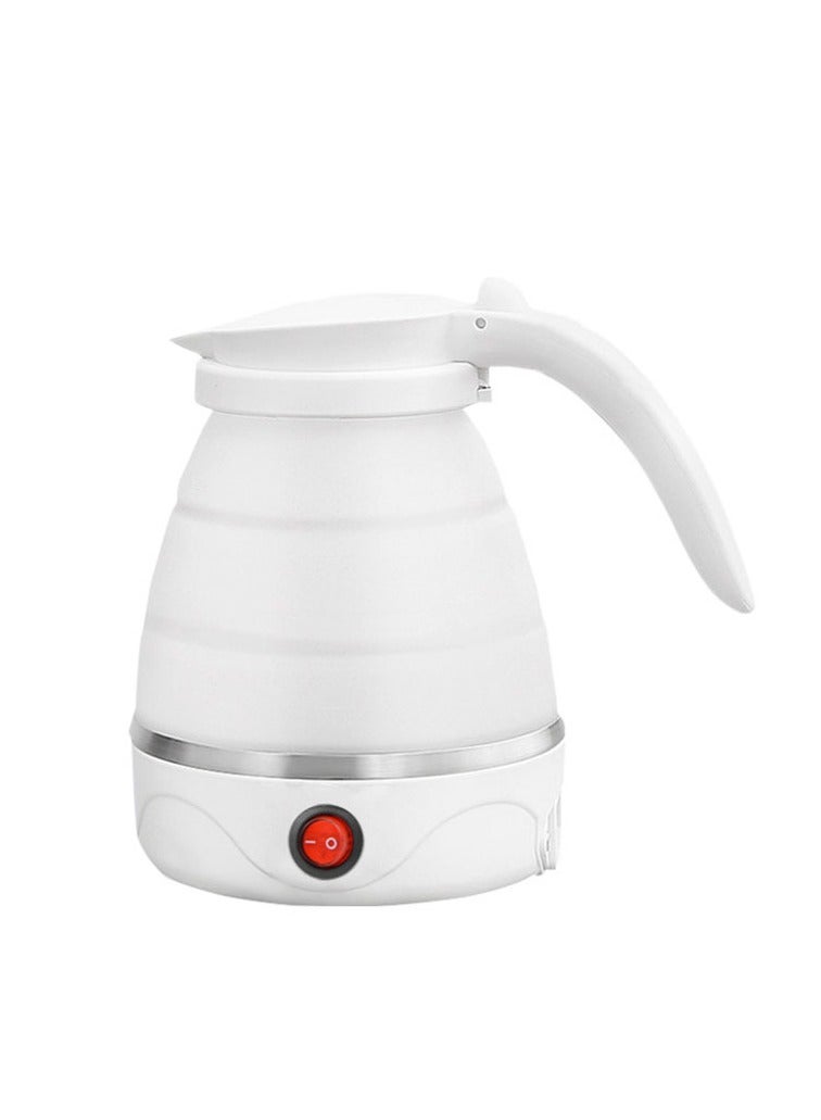 Travelling Foldable Electric Kettle 1.2L With Detachable Cord Portable Camping Teapot White