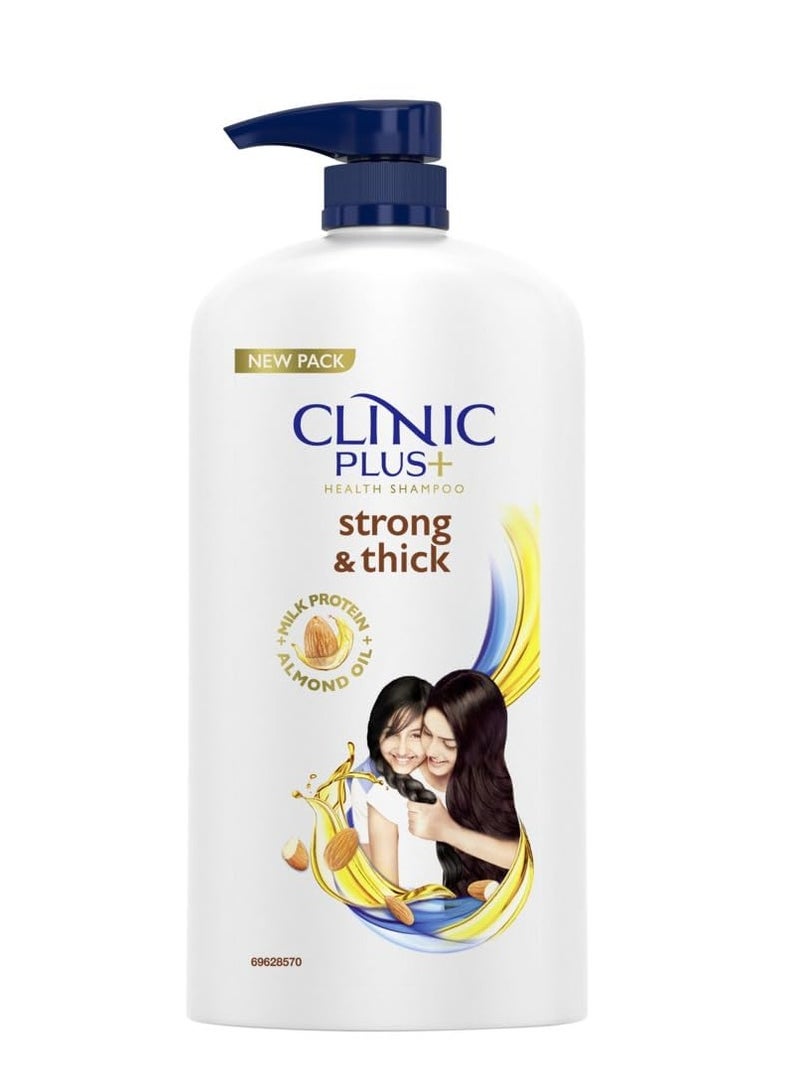 CLINIC PLUS Shampoo with Milk Protein and Almond Oil 1000ML Strong and Extra Thick