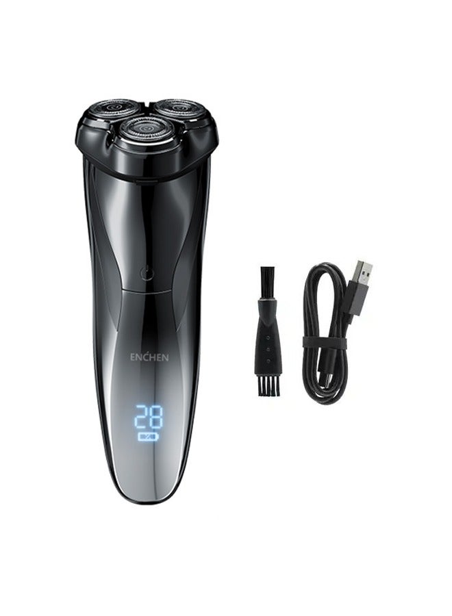 Electric Shaver Blackstone 3 Portable Usb Rotary Rechargeable Face Shaving Machine for Men