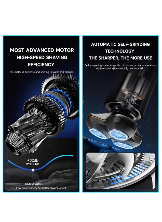 Electric Shaver X8-C Three Blades Type-C Charge 600mah Men's  IPX7 Waterproof Razor For Home And Travel