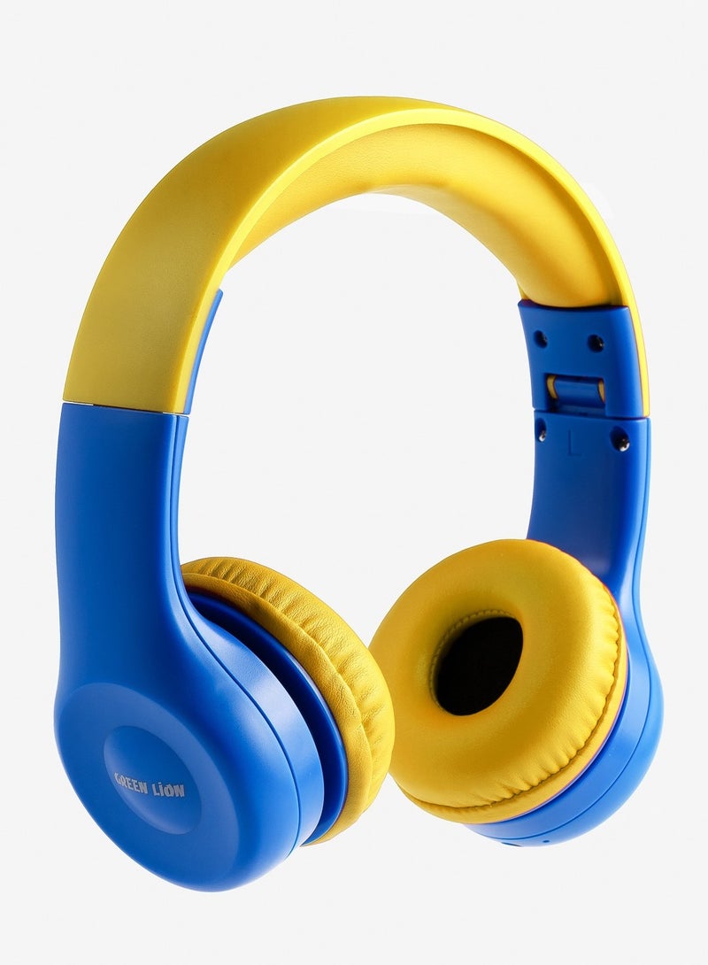 Gk-100 Kid Headphone 1 - Blue/Yellow