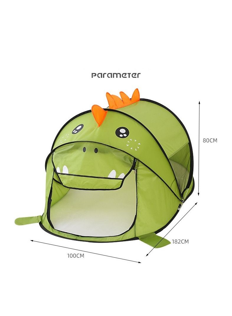 Kids Play Tents Collapsible Tent for Girls Boys Children Play Fun Large Playhouse Pop Up Birthday Toys Indoor Outdoor Yard Beach Baby Travel Bed (Dinosaur )