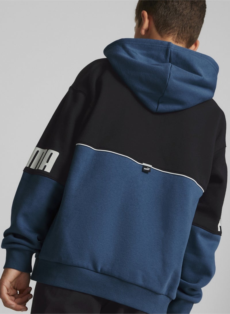 Power Kids Boys Colour Block Longsleeve Hoodie