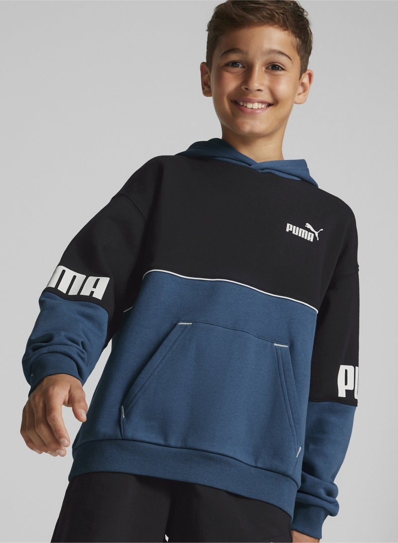 Power Kids Boys Colour Block Longsleeve Hoodie