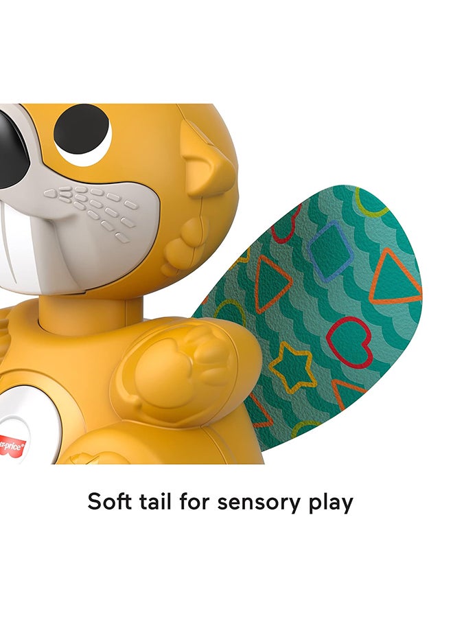 Linkimals Boppin’ Beaver – Light-Up Musical Activity Toy for Babies, Yellow